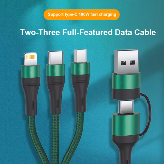Cavo di ricarica rapida 3 in 1 da 5 A per telefono cellulare